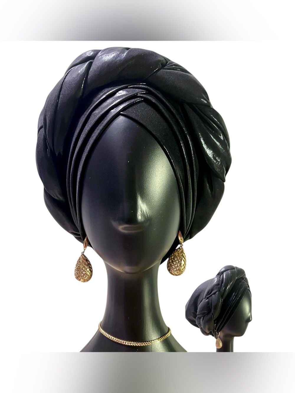 Brown Twisted Headband Turban